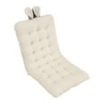 thumbnail image 3 of Chair Cushion, Desk Chair Cushion with Straps, Soft Chair Mat Chair Seat Pad with Backrest for Office, Home, Bedroom, Dorm Beige, 3 of 9