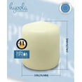 thumbnail image 6 of Hyoola 3 x 3 Ivory Unscented European Made Pillar Candles, Dripless Paraffin Wax with Smokeless Cotton Wicks, 6-Pack, 6 of 9