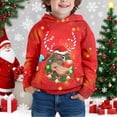 thumbnail image 4 of Landzoo Big Boys Fleece Hoodies Graphic Print Long Sleeve Fall Winter Warm Sweatshirts For Boys Size 7-8 Years, 4 of 5