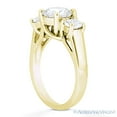 thumbnail image 3 of Round Cut Charles & Colvard Moissanite Engagement & Wedding Bridal Set in 14k Yellow Gold, 3 of 6