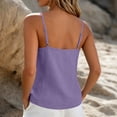 thumbnail image 5 of Ohufall Summer Tank Top for Women Cotton Linen Button Camisole Adjustable Strap Fashion Casual Tank Tops, 5 of 5