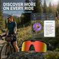 thumbnail image 6 of Genxenon Cycling Glasses with Camera with 1200p Stabilized Sport Pov,8mp Photos,Anti-Shake,Powered By ChatGPT,4gb+Wifi-4+290mAh,Orange Sport Lenses,Shield Wrap‑Around Sport Unisex, 6 of 10