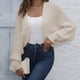 thumbnail image 1 of Suéter de mujer estilo europeo con mangas, chaqueta informal para otoño e invierno, nuevos estilos, top acrílico para mujer., 1 of 6