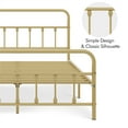 thumbnail image 5 of Topeakmart Metal Platform Bed with High Headboard and Footboard, Antique Gold, Full, 5 of 8