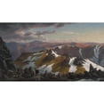 thumbnail image 2 of Eugène von Guérard 14x10 Black Ornate Wood Framed Double Matted Museum Art Print Titled: North-East View from the Northern Top of Mount Kosciusko, 2 of 5