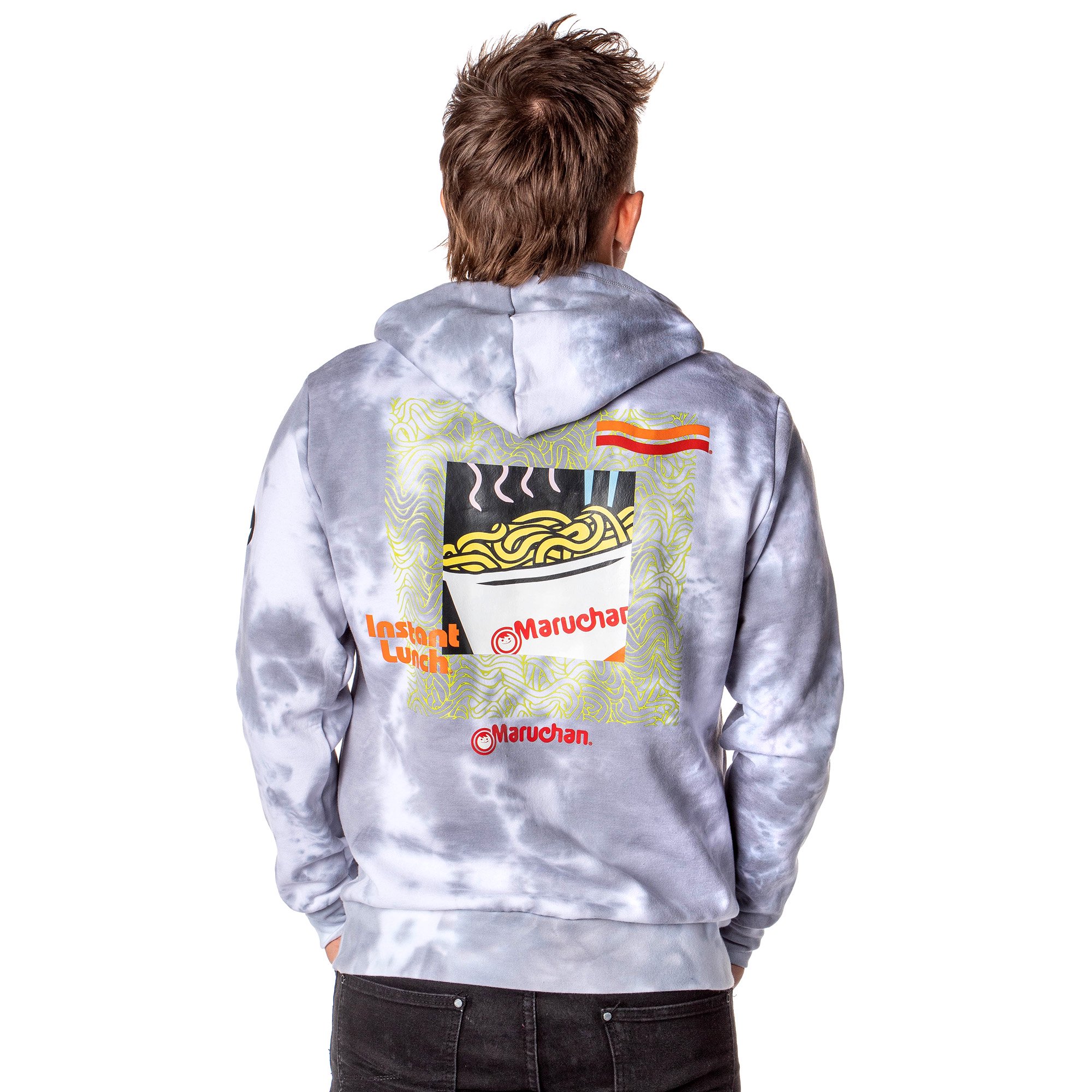 Maruchan Ramen Noodles Men's Send Noodles Adult Tie Dye Pullover Hoodie  (MD) - Walmart.com