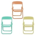 thumbnail image 2 of KAKOWELY 3pcs Mini House Decor Miniature Simulation Furniture Folding Chair Mini Model Toy,3.94"X2.56"X2.17", 2 of 4
