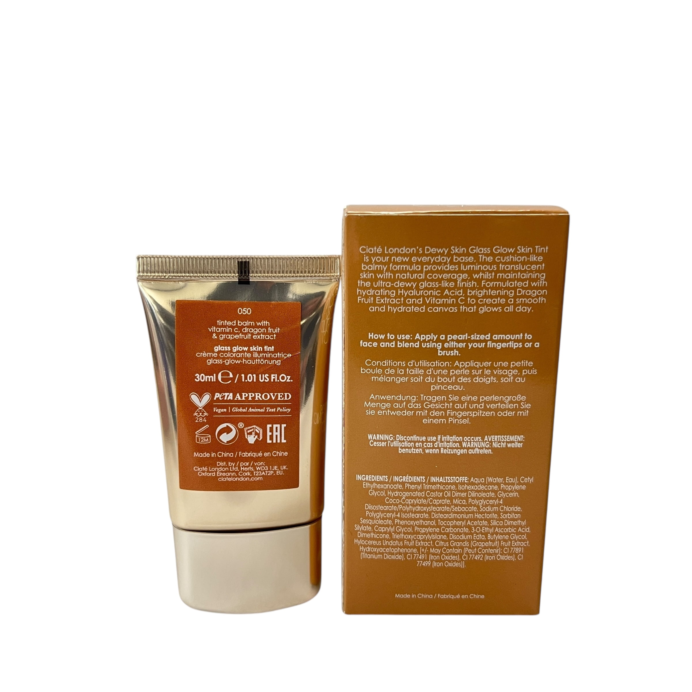 Ciate London Dewy Skin Glass Glow Skin Tint 1.01 fl oz Shade 050