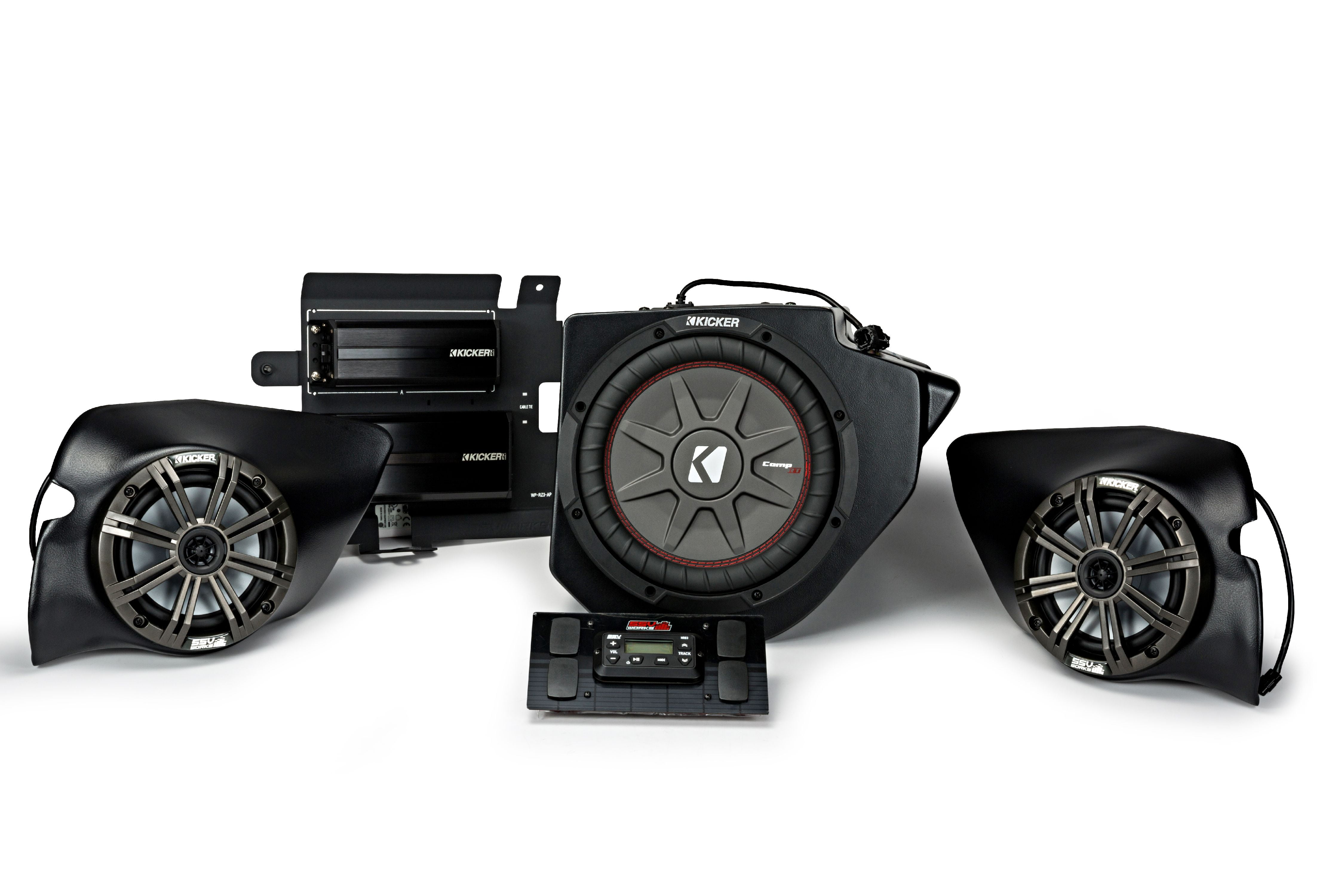 Kicker & SSV Works 44PRZ33 800 Watt, 3 Speaker, Plug And Play Polaris