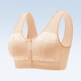 thumbnail image 2 of Stamzod Tshirt Bras for Women Front Closure Push Up Bra Seamless Lace Bralette No Underwire Everyday Bras, 2 of 9