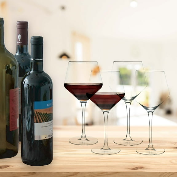 Set/4 Red Wine Glasses, 23 Oz