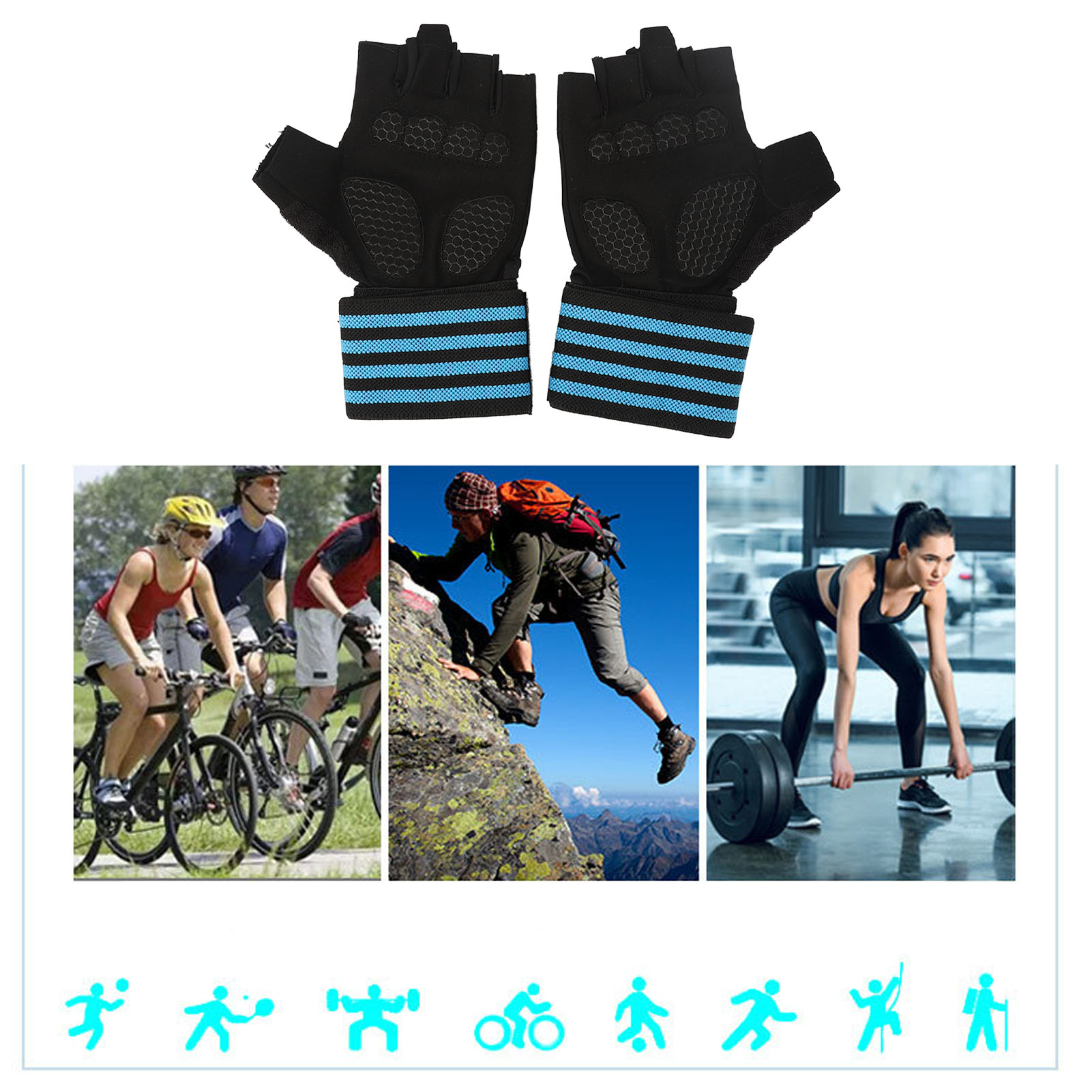 Gants d'Entraînement pour Hommes Femmes, Gants de Musculation