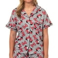 thumbnail image 4 of Disney Minnie Mouse Pajamas Women's Polka Dot Bow Notch Collar Short Sleep Set, 4 of 6
