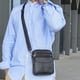 thumbnail image 5 of Bolsos Cruzados Bolso multifuncional para hombre con cinturón, bolso cruzado de piel de vaca para el trabajo (negro) Tmvgtek Para Estrenar, 5 of 6