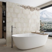 Antiek 3.94 in. x 3.94 in. Glossy White Ceramic Square Deco Wall Tile (6.68 sq. ft./case) (60-pack)