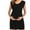 Black, variant on Christmas! Ohufall Dress Ladies Fashion Solid Color Pleated Cotton Round Neck Sleeveless Clothe Dress