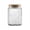 Round Begonia, 23.7 fl oz, variant on Vintage Glass Jar  Decorative With Lid Candy Cookie For Kitchen Counter Pantry 23.7 Fl Oz Storage Holds Coffee Tea Sugar Balth Salts