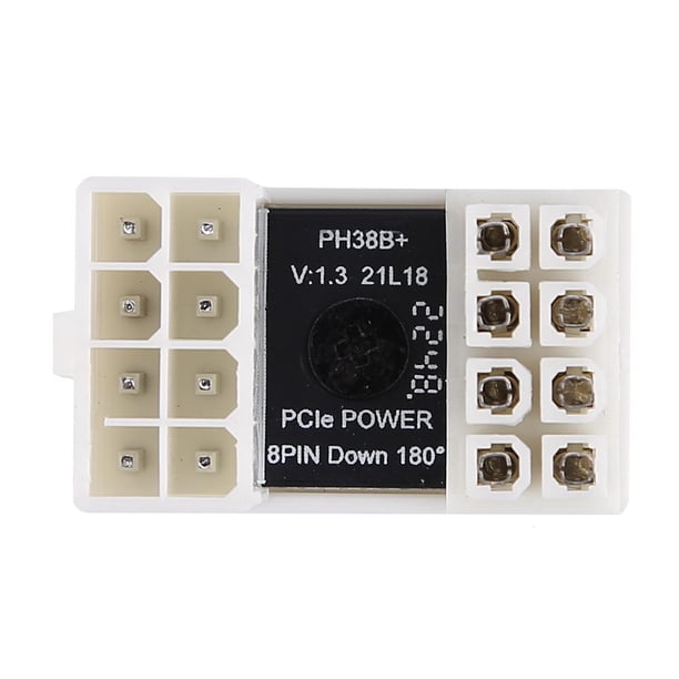 Adaptador de 8 pines de 180 grados para computadora de escritorio en forma de U para tarjeta de video (8PIN RVS) Sywqhk Para estrenar