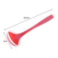 thumbnail image 7 of Sold Ktchen Silicone Soup Ladle High Temperature Resistance Non-stick Ladle Spoon (Red), 7 of 7
