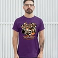 thumbnail image 3 of Tee Hunt Lucky 13 Speed Shop T-shirt Rat Rod Route 66 Vintage Racing Car Men's Tee, Purple, 5X-Large, 3 of 5