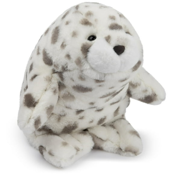 Gund Nuri Leopard Seal Plush, Premium Stuffed Animal For Ages 1 And Up, White/Gray, 10”