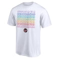 thumbnail image 2 of Unisex White Indiana Fever Wordmark Pride T-Shirt, 2 of 3