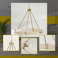thumbnail image 4 of 4 Light Chandelier In Minimalist Style-25.5 Inches Tall And 26 Inches Wide     -Traditional Installation Capital Lighting 449841Ma, 4 of 7