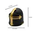thumbnail image 2 of Nicky Bigs Novelties Medieval Templar Knight Helmet Costume Headwear (Black), 2 of 7