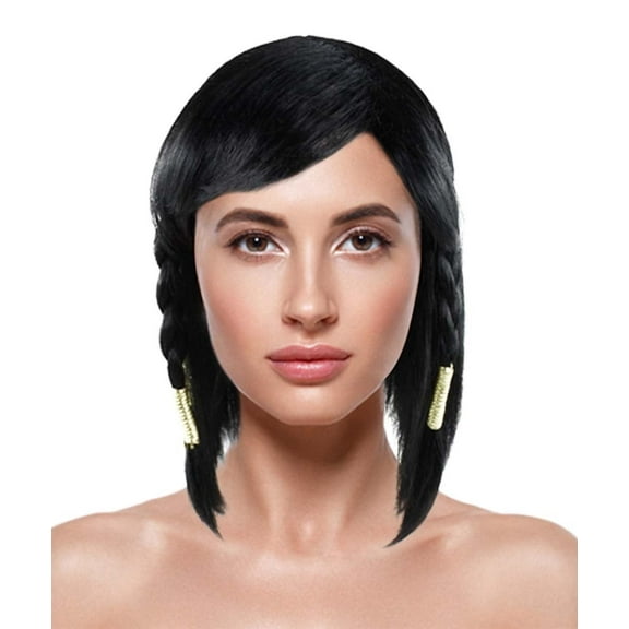 Game Captain Womens Wig | Short Black Cosplay Wig | Premium Breathable Capless Cap