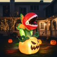 thumbnail image 1 of Calabaza inflable Halloween para exteriores, decoración, accesorios, adorno con luz, decoración Halloween para fiestas al libre y, 1 of 8