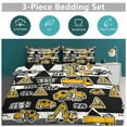 thumbnail image 6 of 3PCS Excavator Fire Truck Racing Duvet Cover Set Twin, 1 Duvet Cover And 2 Pillowcase, Duvet Cover for Kids Girls Boys And Teens, 6 of 6