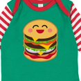 thumbnail image 4 of Inktastic Hamburger Kawaii Boys or Girls Long Sleeve Baby Bodysuit, 4 of 5
