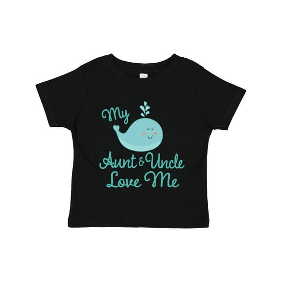 Inktastic My Aunt and Uncle Love Me Whale Boys or Girls Toddler T-Shirt