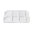 thumbnail image 1 of Binwennn Heat Imitation Porcelain Compartment Fast Food Trays Specifically Designed For School And Unit Canteens Commercial Grade Tableware Dining Table Mat Set for 6 Floral Print Dinner Place Mats, 1 of 4