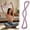 Purple, variant on Resistance Bands with Handles, Silicone Chest Expander Yoga Stretch Loop, Ergonomic Non Slip Grip Muscle Toning Pull Up Band for Women Travel Fitness Pilates Home Workouts