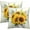 Sunflower Vase, variant on Hydrangea Flower Throw Pillow Cover Set of 2 18x18 Inch Vintage Blue Purple Floral Jar Watercolor Decorative Couch Pillow Cushion Case for Outdoor Patio Living Room Bedroom Decor