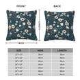 thumbnail image 2 of Pofeuu Vintage Floral Print Double-sided plush pillowcase Square Throw Pillow Covers Pillows Cover for Living Room Bedroom Sofa Couch Cushion Cover（No pillow core）-18"x18", 2 of 7