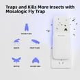 thumbnail image 2 of Mosalogic Indoor Sticky Glue Cards Double-Sided Flies Gnats Trap Stick,10 Count, 2 of 5