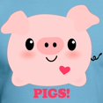 thumbnail image 3 of CafePress - Kawaii I Love Pigs Fitted T Shirt - Fitted T-Shirt, Vintage Fit Soft Cotton Tee, 3 of 4