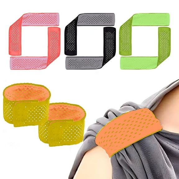 T-Shirt Shoulder Sleeve Straps | Non-Slip Fixing Tape | Breathable Mesh Reusable Bands | Double-Sided Elastic Strip | 8 Pack | Multicolor | 20x3.5cm Adjustable