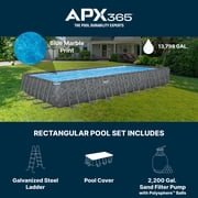 Bestway APX 365 Metal Frame Above Ground Pool - Sand Pump Included - 31 x 16 x 52 in