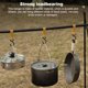 thumbnail image 5 of 8 Piezas Camping Perching Perching Ganchos de pesca al aire libre Portátil Colgante Mochilero Trekking Reutilizable Llavero Accesorios de viaje Inevent OD011003-01, 5 of 7
