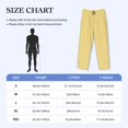 thumbnail image 2 of Salouo Yellow Gingham Print Pajama Pants for Men, Lounge Pants Elastic Waistband Casual Men's sleepwear Loungewear Sleep Pajama Pant -XX-Large, 2 of 7