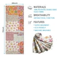 thumbnail image 2 of Pioneer Flower Floral Print Pattern Hot Yoga Mat Towel Non Slip for Hot Yoga - Quick-Drying Yoga Mat Cover with 4 Corner Pockets with Travel Bag - Hot Yoga Towel Non Slip 70"x26", 2 of 6
