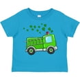 thumbnail image 3 of Inktastic St. Patrick's Day Green Fire Truck with Clovers Boys or Girls Toddler T-Shirt, 3 of 5