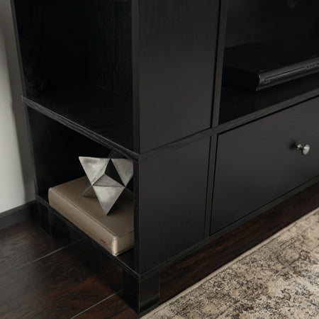 Walker Edison - Rustic Wood TV Console for Most TVs Up to 65" - Black