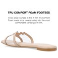 thumbnail image 4 of Journee Collection Womens Jamarie Tru Comfort Foam Slip On Slide Flat Sandals, 4 of 6