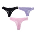 thumbnail image 1 of Tangas Secret Treasure para Dama Encaje Varios Colores 3 Piezas Talla G, 1 of 4