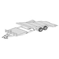 thumbnail image 2 of The Trailer Parts Outlet - 24GT - Master Plan Trailer Kit - 24' 14K Gravity Tilt Car Hauler, 2 of 2