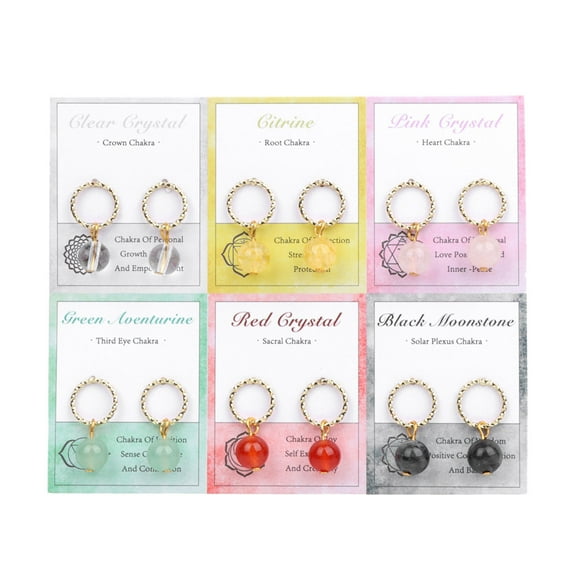 SUSHANG 6Pc Card Earrings 6 Pairs of Earring Set S925 Silver Plated Earrings for Women Multipack Dangle Earrings